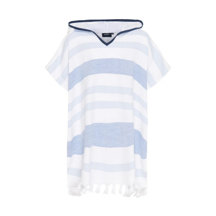 Kids Bondi beach poncho - federal blue/white i gruppen Badetøj / Barn hos Sommarboden i Höllviken AB (22-8-108-4196)