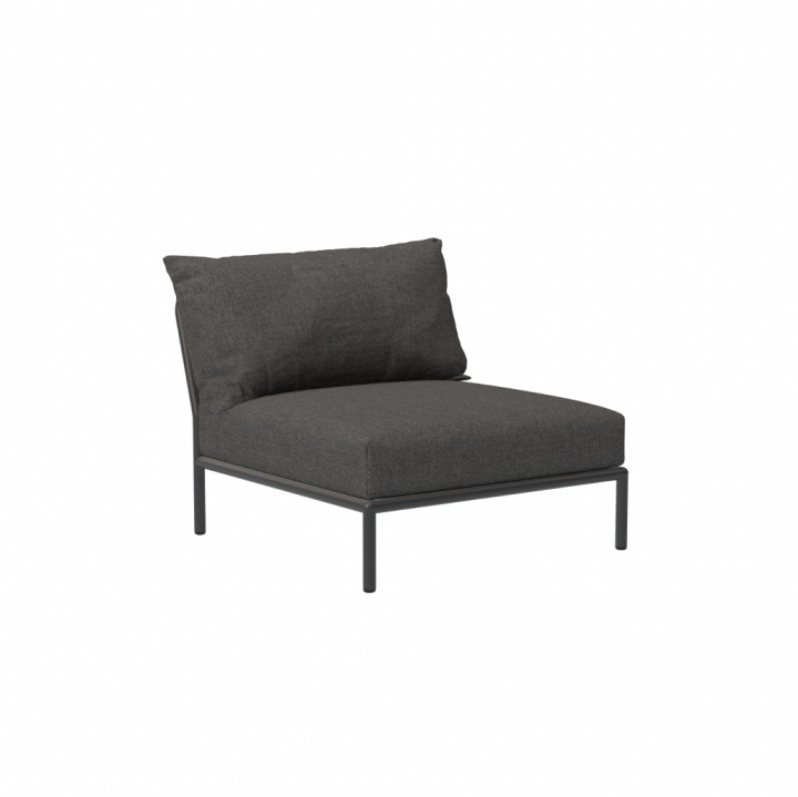 Niveau 2 stol - mørkegrå/grundlæggende i gruppen Udendørs møbler / Materiale / Aluminiummøbler / Loungemøbler - Aluminiummøbler hos Sommarboden i Höllviken AB (22205-9851)
