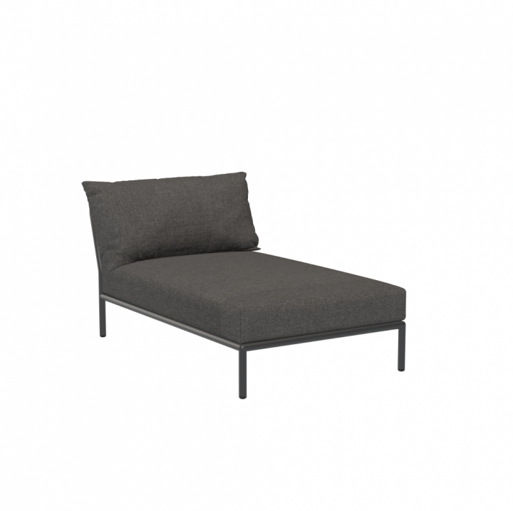 Niveau 2 chaise lounge - mørkegrå/basic i gruppen Udendørs møbler / Materiale / Aluminiummøbler / Loungemøbler - Aluminiummøbler hos Sommarboden i Höllviken AB (22209-9851)