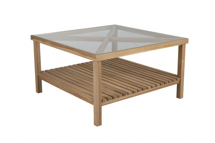 Hot sofabord 100x100 cm - teak i gruppen Udendørs møbler / Materiale / Teakmøbler / Sofabord & Sidebord - Teakmøbler hos Sommarboden i Höllviken AB (2226)