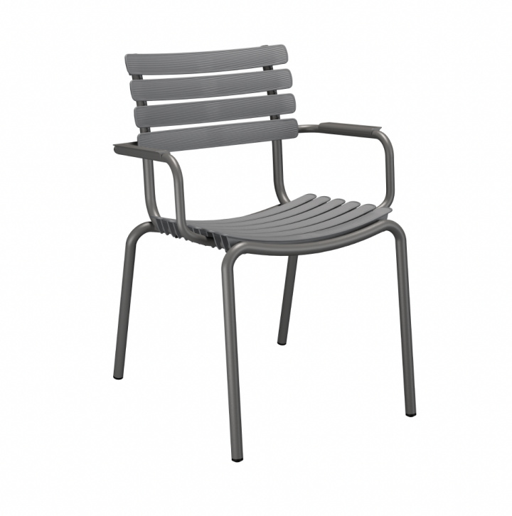 Reclips spisestol - mørkegrå/mørkegrå i gruppen Udendørs møbler / Materiale / Aluminiummøbler hos Sommarboden i Höllviken AB (22302-7026-26)