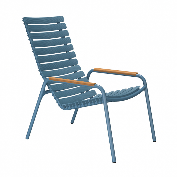 Reclips Lounge Stolk - Sky Blue/Bambus i gruppen Udendørs møbler / Materiale / Aluminiummøbler hos Sommarboden i Höllviken AB (22306-1414-03)