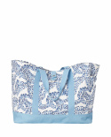 Madison Økologisk Bomuld Printet familie strandtaske - blåt print
