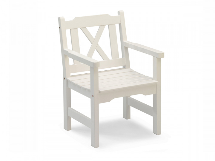 Visby lænestol - hvid i gruppen Udendørs møbler / Loungemøbler / Loungemoduler / Lænestole - Loungemoduler hos Sommarboden i Höllviken AB (230177)