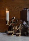 Beskyttende Angel Light Holder, lille - messing