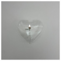 Olielampe Heart, XL - clear