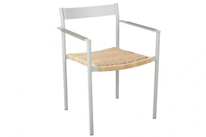 DK Frame Chair - Dusty Green/Nature i gruppen Udendørs møbler / Stole & Havestole / Stole med armlæn hos Sommarboden i Höllviken AB (2471-32)