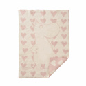 Moomin Heart uldplaid 65x90 cm – rosa