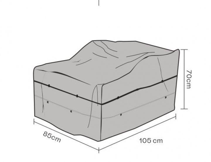 Møbelbetræk Lyra/Naos lænestol 85x105x70 cm, åndbar - sort i gruppen Udendørs møbler / Møbelbeskyttelse / Møbelbeskyttelse og vedligeholdelse hos Sommarboden i Höllviken AB (2482-820)