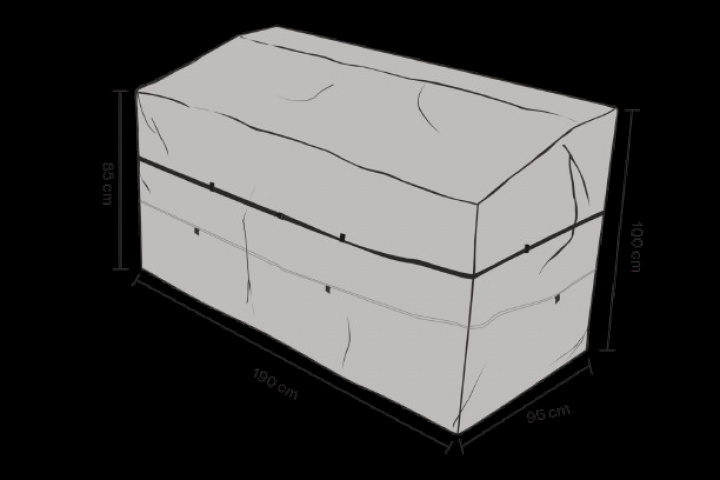 Møbelbetræk 190x95x85/100 cm, vandtæt - sort i gruppen Udendørs møbler / Møbelbeskyttelse / Møbelbeskyttelse og vedligeholdelse hos Sommarboden i Höllviken AB (2493-830)