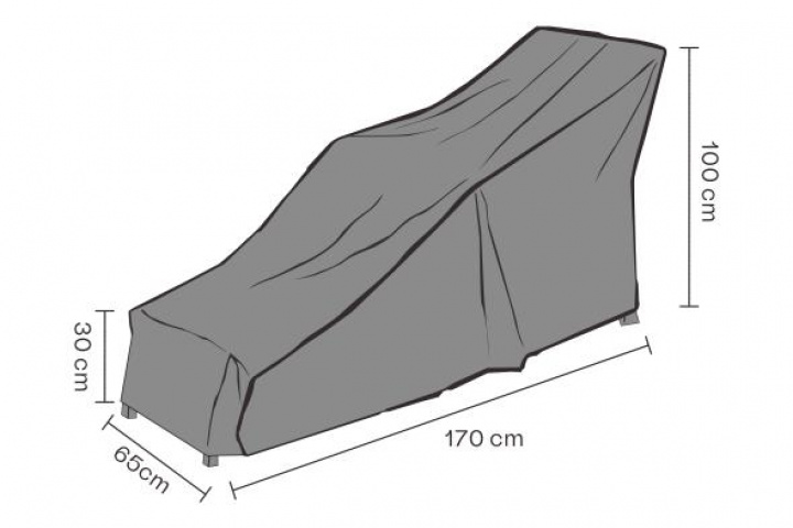 Møbeldæksel liggestol, åndbar - sort i gruppen Udendørs møbler / Møbelbeskyttelse / Møbelbeskyttelse og vedligeholdelse hos Sommarboden i Höllviken AB (2497-820)