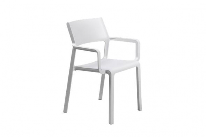 Trill lænestolsstabelbar - Hvid i gruppen Udendørs møbler / Stole & Havestole / Stole med armlæn hos Sommarboden i Höllviken AB (250WH)