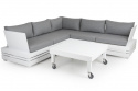 Ambon sofabord 89x89 cm - hvid
