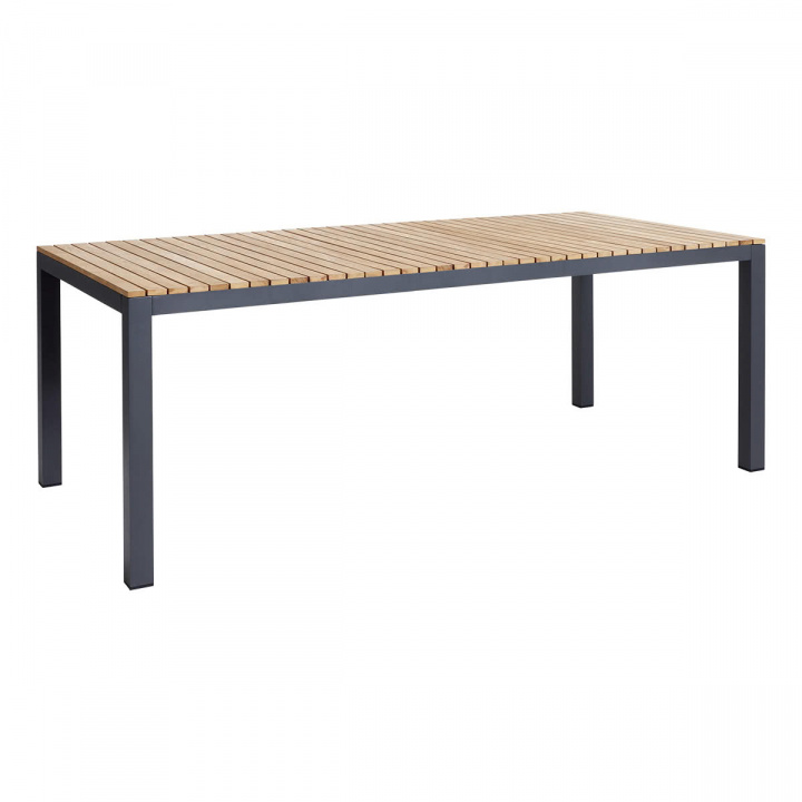 Mood Extreme Havebord - Anthracit alu/teak i gruppen Udendørs møbler / Materiale / Aluminiummøbler / Spisebord - Aluminiummøbler hos Sommarboden i Höllviken AB (2560022-CI)