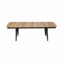 Rio loungebord 120x60 H35 cm - antracit/teak