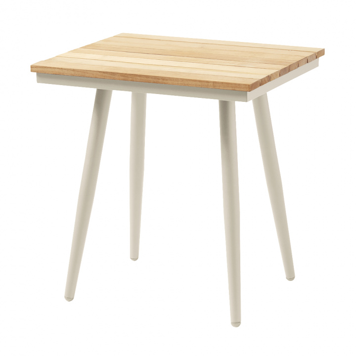 Rio sidebord 50x45 - sandy grey/teak i gruppen Udendørs møbler / Loungemøbler / Loungemoduler / Sofabord & Sidebord - Loungemoduler hos Sommarboden i Höllviken AB (2613144-CI)