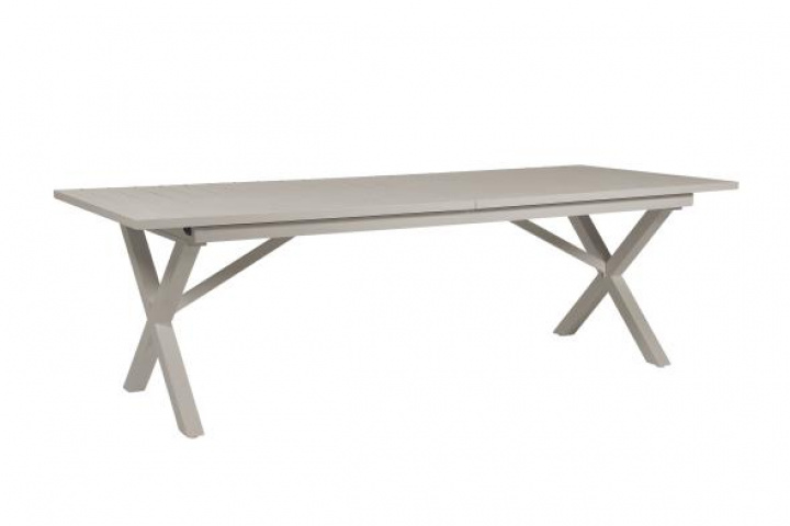 Hillmond spisebord udvides 240/310x100 cm - Khaki i gruppen Udendørs møbler / Materiale / Aluminiummøbler / Spisebord - Aluminiummøbler hos Sommarboden i Höllviken AB (2646-21)