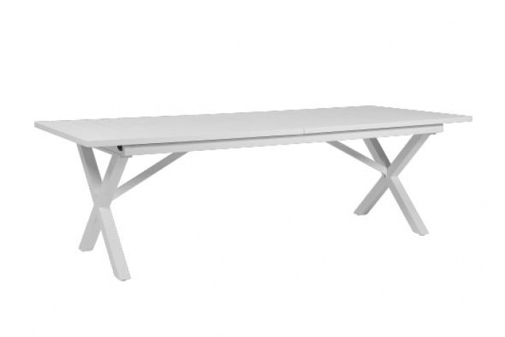 Hillmond spisebord udvides 240/310x100 cm - Hvid i gruppen Udendørs møbler / Materiale / Aluminiummøbler / Spisebord - Aluminiummøbler hos Sommarboden i Höllviken AB (2646-50)