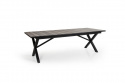Hillmond spisebord udvides 238/297x100 cm - sort/natur