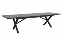 Hillmond spisebord udvides 238/297x100 cm - sort/grå