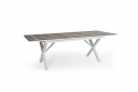 Hillmond spisebord udvides 166/226x100 cm - hvid/natur
