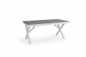 Hillmond spisebord udvides 166/226x100 cm - Hvid/grå
