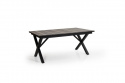 Hillmond spisebord udvides 166/226x100 cm - sort/natur