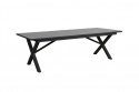 Hillmond spisebord udvides 166/226x100 cm - sort/grå