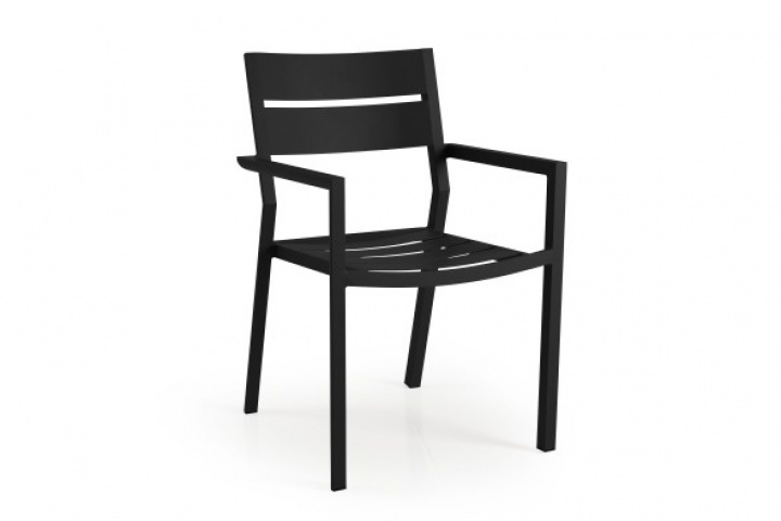 Delia Frame Chair - Sort i gruppen Udendørs møbler / Materiale / Aluminiummøbler hos Sommarboden i Höllviken AB (2651-80)