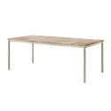 Mood Nova havebord 219x100 H74 - sandy grey/teak