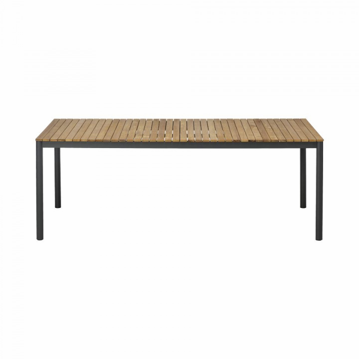 Mood classic trädgårdsbord 208x100 - antracit/teak i gruppen Udendørs møbler / Materiale / Teakmøbler / Bord - Teakmøbler hos Sommarboden i Höllviken AB (2660022-CI)