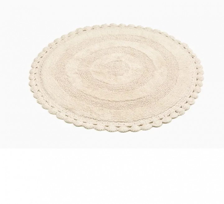 Rimini bademåtte Ø 100 cm - sand i gruppen Indretning / Tekstiler / Tæpper hos Sommarboden i Höllviken AB (26717-WE)