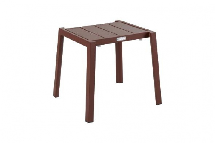 Delia Side Table 45x40 - Burnt Paprika i gruppen Udendørs møbler / Materiale / Aluminiummøbler hos Sommarboden i Höllviken AB (2677-41)