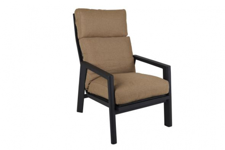 Slide stillingstol - sort/cinnamon pude i gruppen Udendørs møbler / Stole & Havestole / Positionsstole hos Sommarboden i Höllviken AB (2731-8-607)