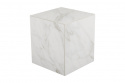 Zten sofabord 40x40 H45 cm - hvid marmorlook