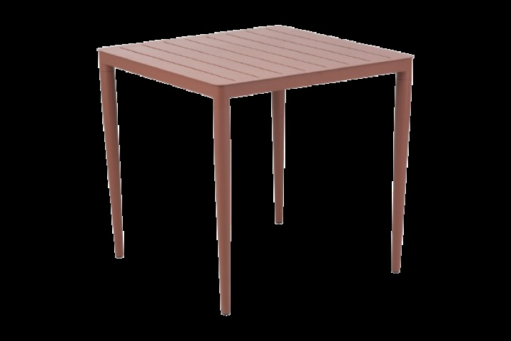 Bigby bord 76x76 H73 cm - zinrød i gruppen Udendørs møbler / Materiale / Aluminiummøbler / Spisebord - Aluminiummøbler hos Sommarboden i Höllviken AB (2750-48)