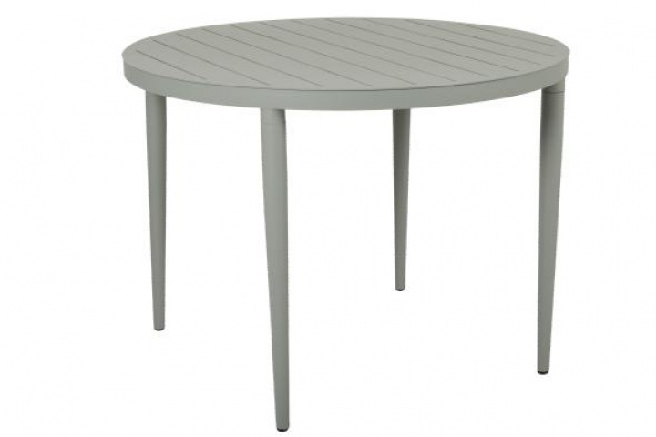 Bigby spisebord Ø 100 H73 cm - Dusty Green i gruppen Udendørs møbler / Bord / Spisebord hos Sommarboden i Höllviken AB (2867-32)