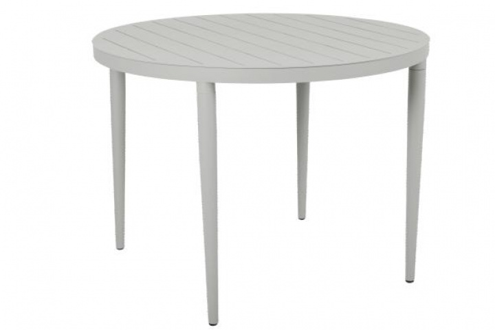 Bigby spisebord Ø 100 H73 cm - lysegrå i gruppen Udendørs møbler / Bord / Spisebord hos Sommarboden i Höllviken AB (2867-71)