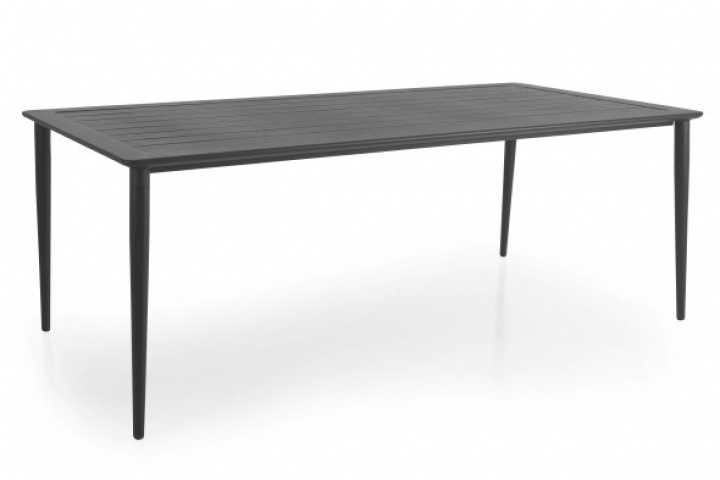 Nimes spisebord 200x98 H73 cm - Anthracite i gruppen Udendørs møbler / Materiale / Aluminiummøbler / Spisebord - Aluminiummøbler hos Sommarboden i Höllviken AB (3100-73)