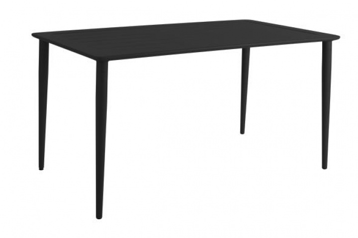Nimes spisebord 140x78 H73 cm - sort i gruppen Udendørs møbler / Materiale / Aluminiummøbler / Spisebord - Aluminiummøbler hos Sommarboden i Höllviken AB (3106-80)