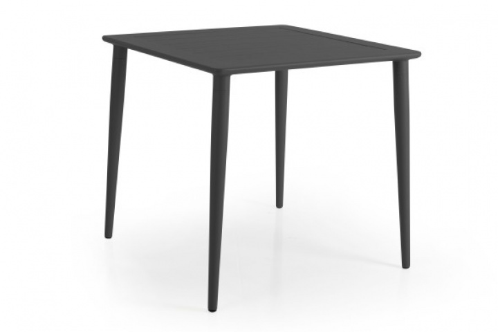Nimes spisebord 78x78 H73 cm - Anthracite i gruppen Udendørs møbler / Materiale / Aluminiummøbler / Spisebord - Aluminiummøbler hos Sommarboden i Höllviken AB (3107-73)