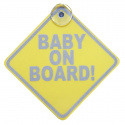Baby on board refleks – gul
