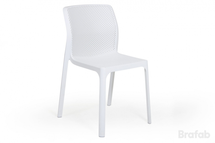 Netstakstol - Hvid i gruppen Udendørs møbler / Materiale / Plastmøbler / Stole - Plastmøbler hos Sommarboden i Höllviken AB (328WH)