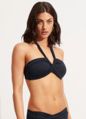 Halterneck bandeau bikinitopp - navy