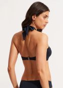 Halterneck bandeau bikinitopp - navy