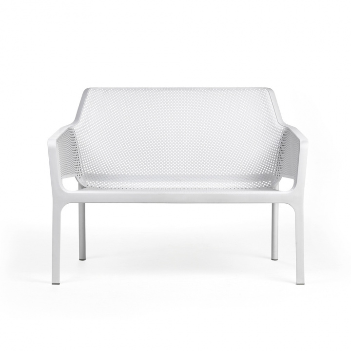 Netto 2 -sæde sofa - hvid i gruppen Udendørs møbler / Materiale / Plastmøbler / Andet - Plastmøbler hos Sommarboden i Höllviken AB (338WH)
