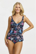 Anna tankini top - sort/multi