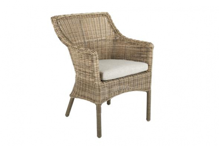 Lenora Frame Chair - Rustic/Sand Pude i gruppen Udendørs møbler / Materiale / Kunstrattanmøbler / Stole - Kunstrottingmøbler hos Sommarboden i Höllviken AB (3571-64-02)