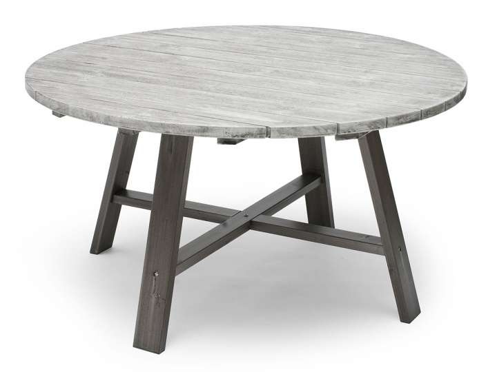 Lurvet chic tabel ø138 cm - grå i gruppen Udendørs møbler / Bord / Spisebord hos Sommarboden i Höllviken AB (35713800)