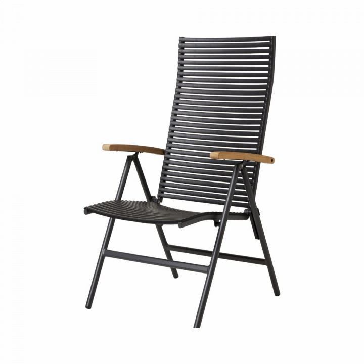 Mood positionsstol - antracit i gruppen Udendørs møbler / Materiale / Aluminiummøbler / Stole - Aluminiumsmøbler hos Sommarboden i Höllviken AB (3625022-CI)